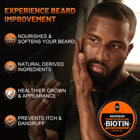 Silky texture of the balm glides through whiskers for easy grooming.