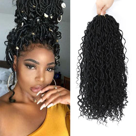 FIRSTCYH HAIR boho faux locs pre-looped 14-inch for quick, secure install.