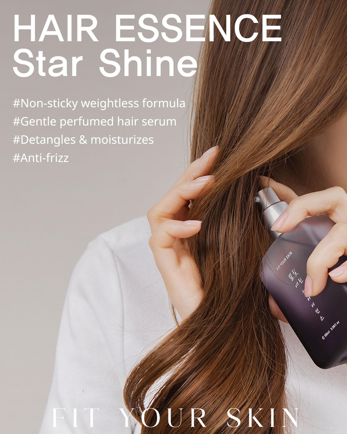 Applying Star Shine to damp hair smooths ends and boosts shine.