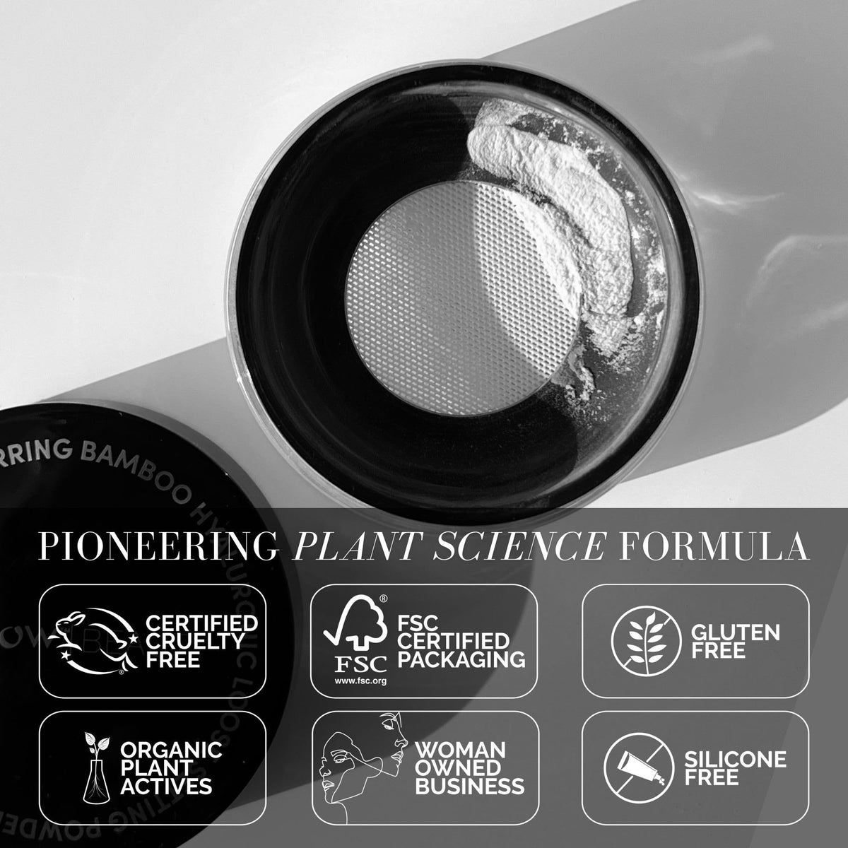 Fitglow vegan cruelty-free formula for shine control without drying