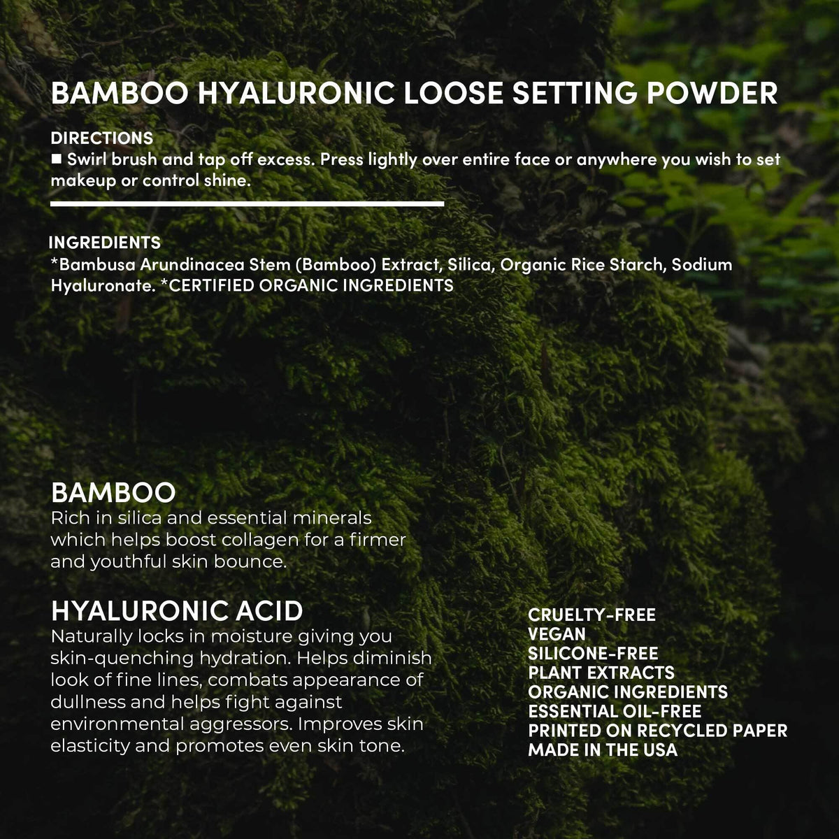 Fitglow bamboo-hyaluronic powder packaging emphasizing sustainability