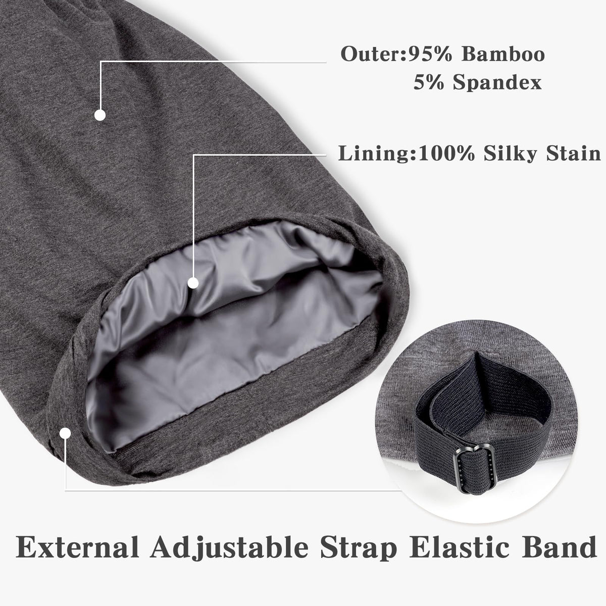 Ideal for braids and curls during exercise or chores.