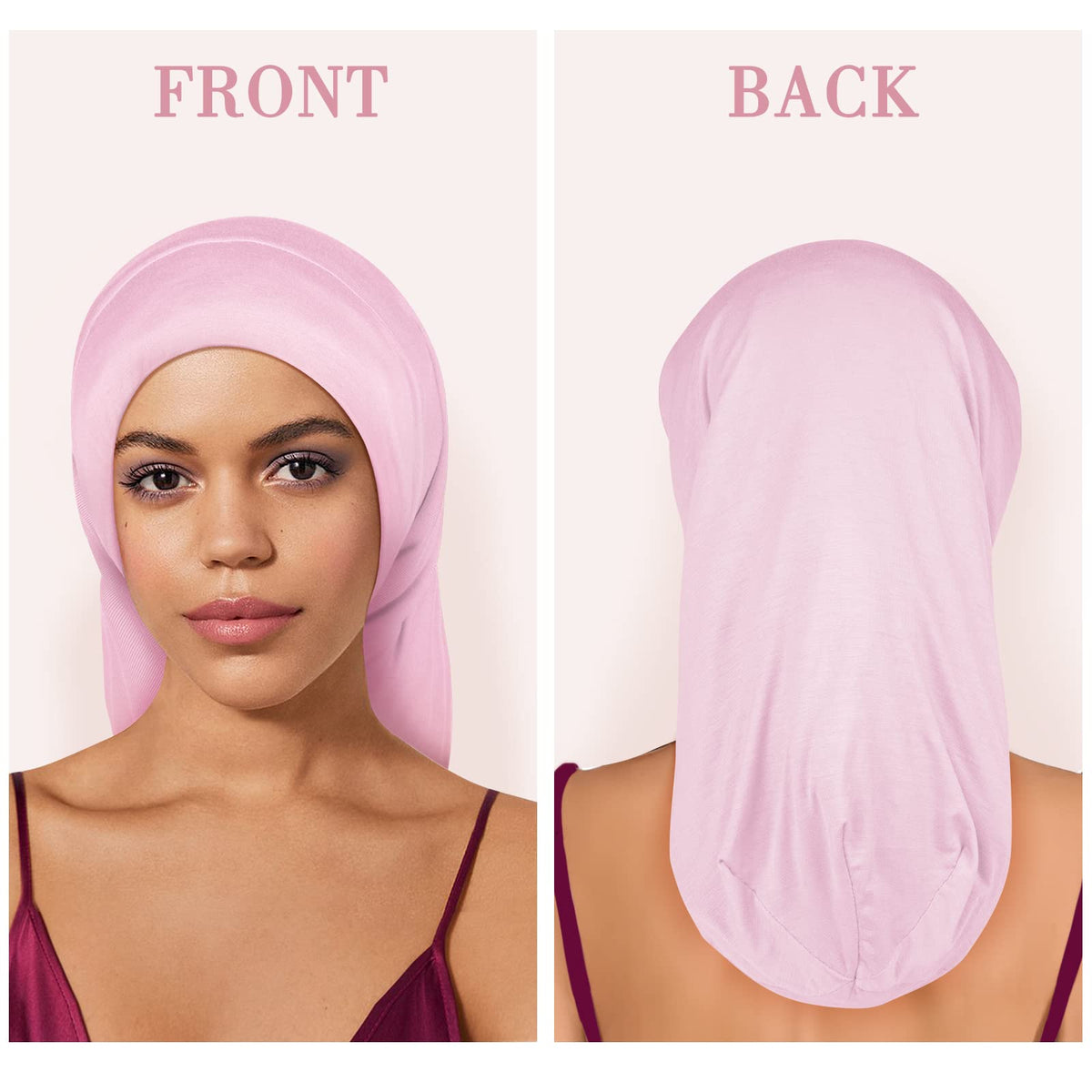 Fittia satin bonnet interior close-up showing smooth lining for gentle care
