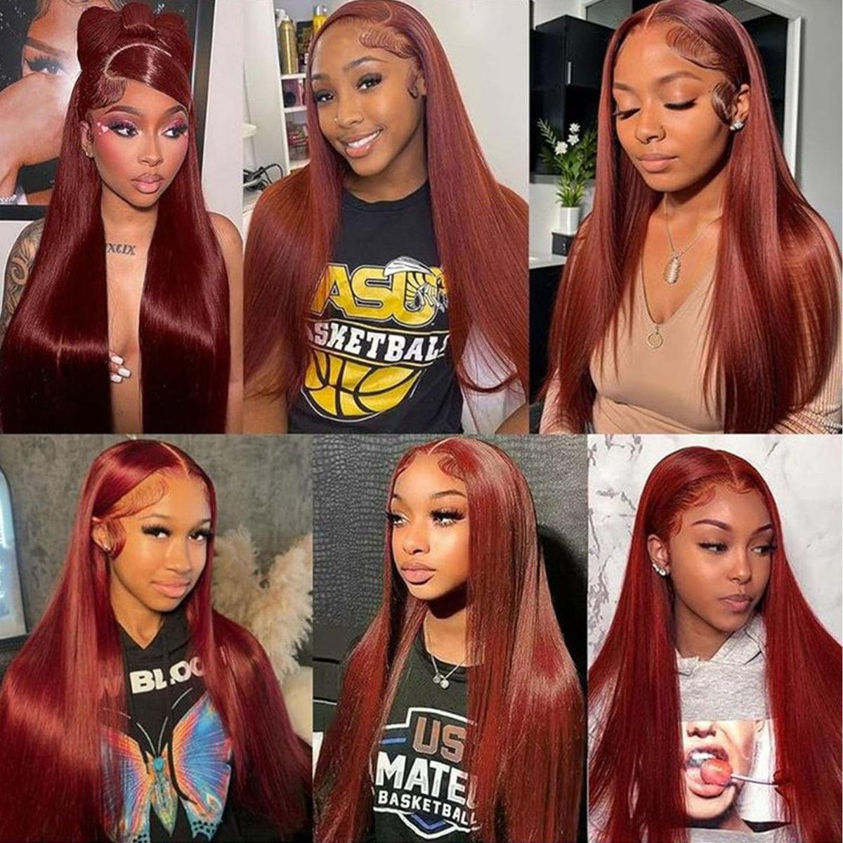 Fiumer auburn brown lace front wig ideal for daily wear and events