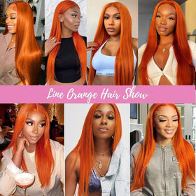 Fiumer ginger wig packaging box and care guide