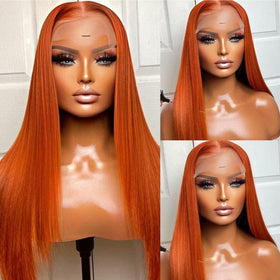 Fiumer ginger wig pre-plucked cap enables quick natural styling