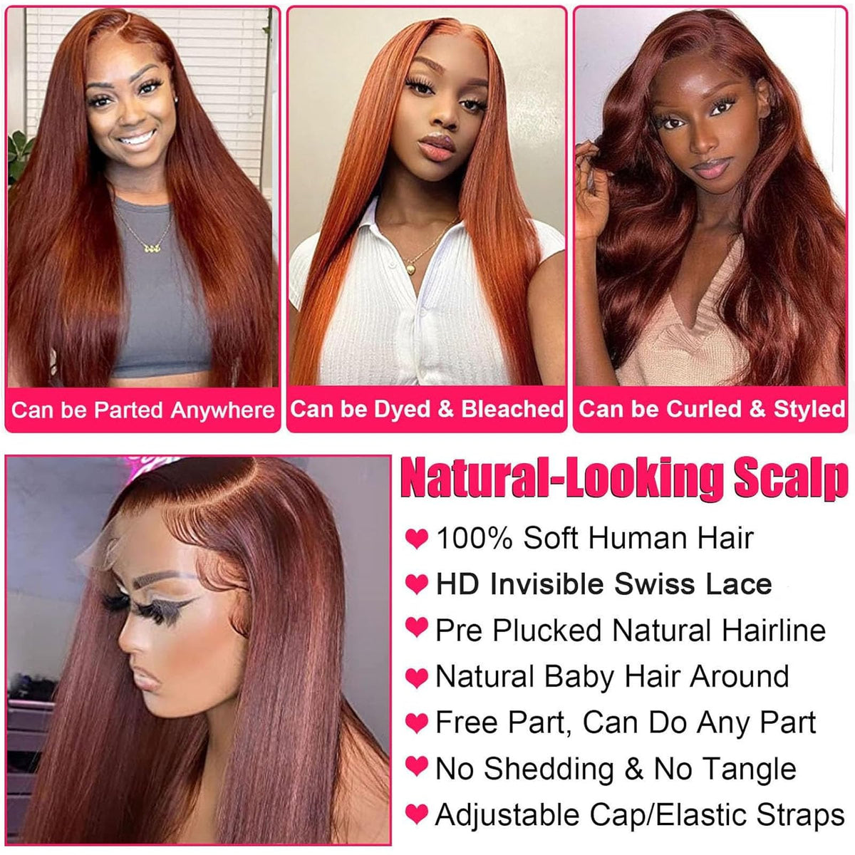 Fiumer pre-plucked baby-hair wig for natural edges and easy parting.