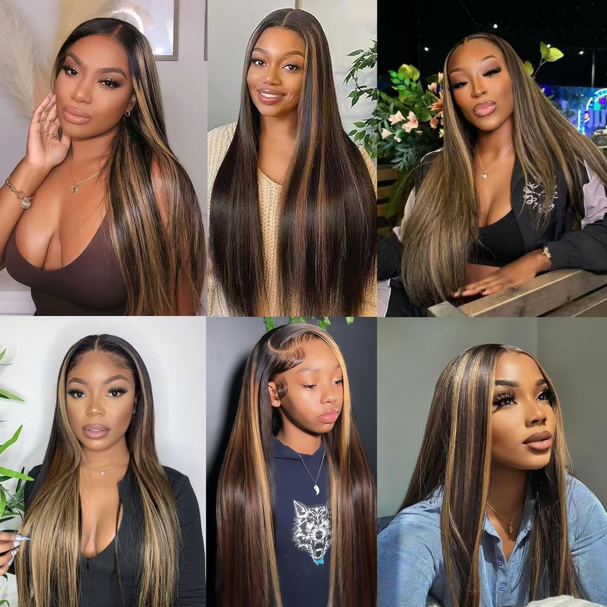 Fiumer straight 1B/30 ombre wig for versatile styling