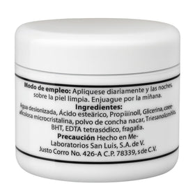 Five Brothers Dos Caritas Concha Nacar Cream shows mother of pearl in the formula.