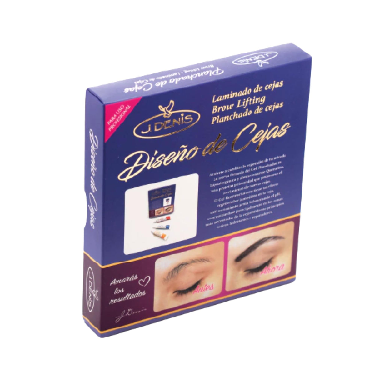 Five Brothers J. Denis kit long-lasting brows and lashes throughout days.