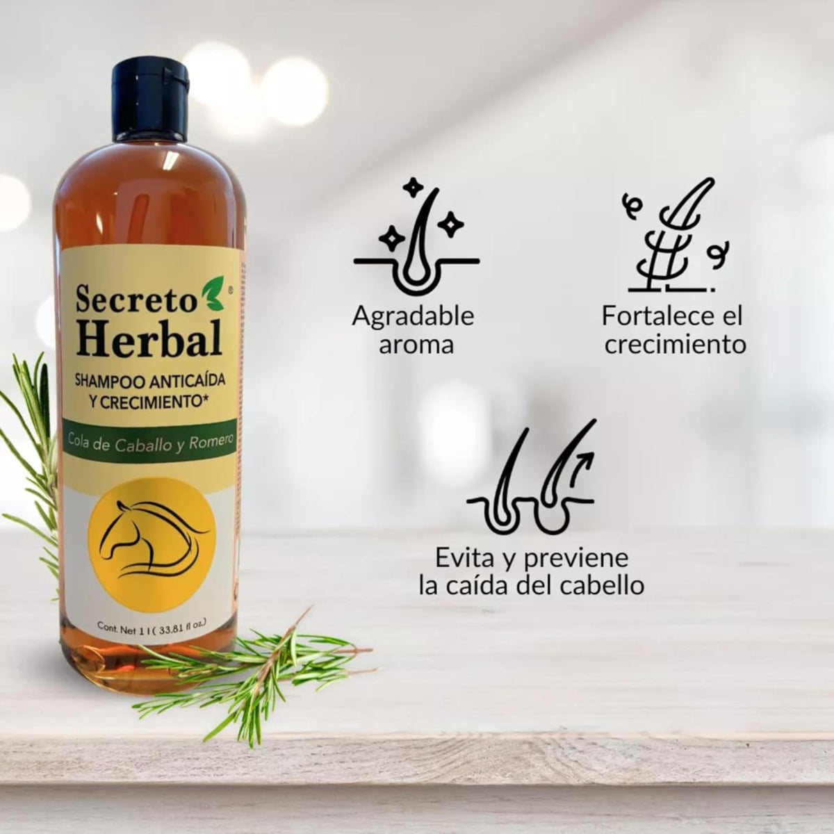 Hair strands strengthened by Secreto Herbal shampoo
