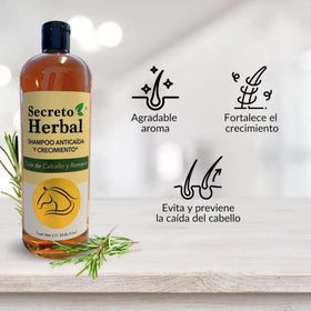 Hair strands strengthened by Secreto Herbal shampoo