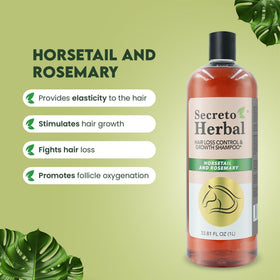 Gentle scalp massage with Secreto Herbal shampoo