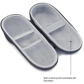 Fivoras case with removable strap makes travel easy and hands-free.