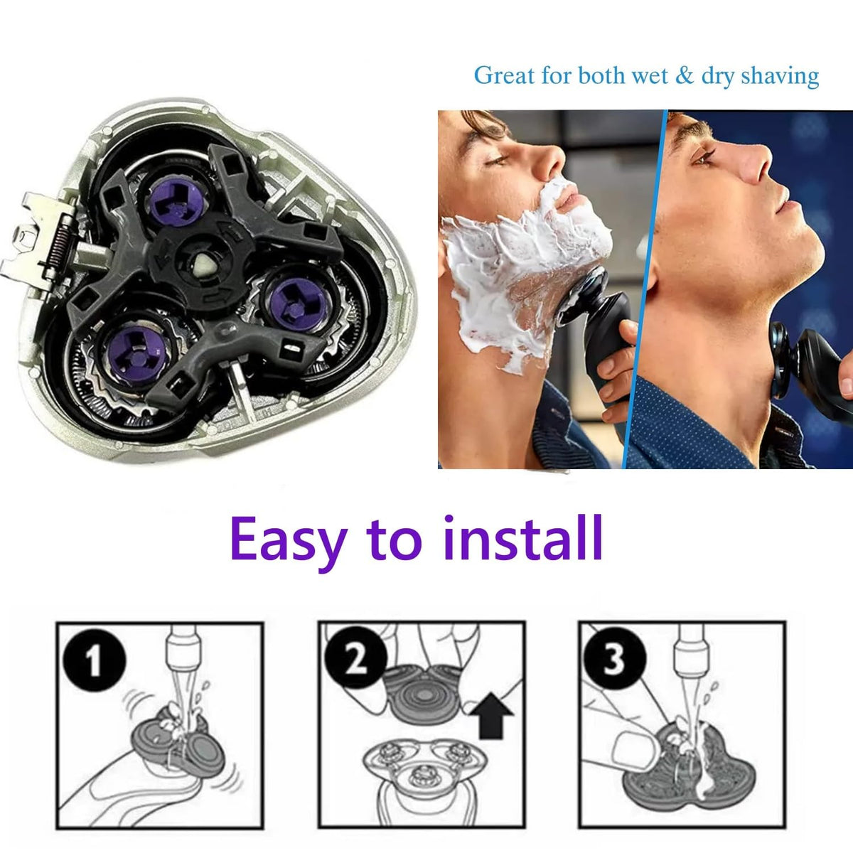 Fivoras HQ8 replacement head packaging and included parts