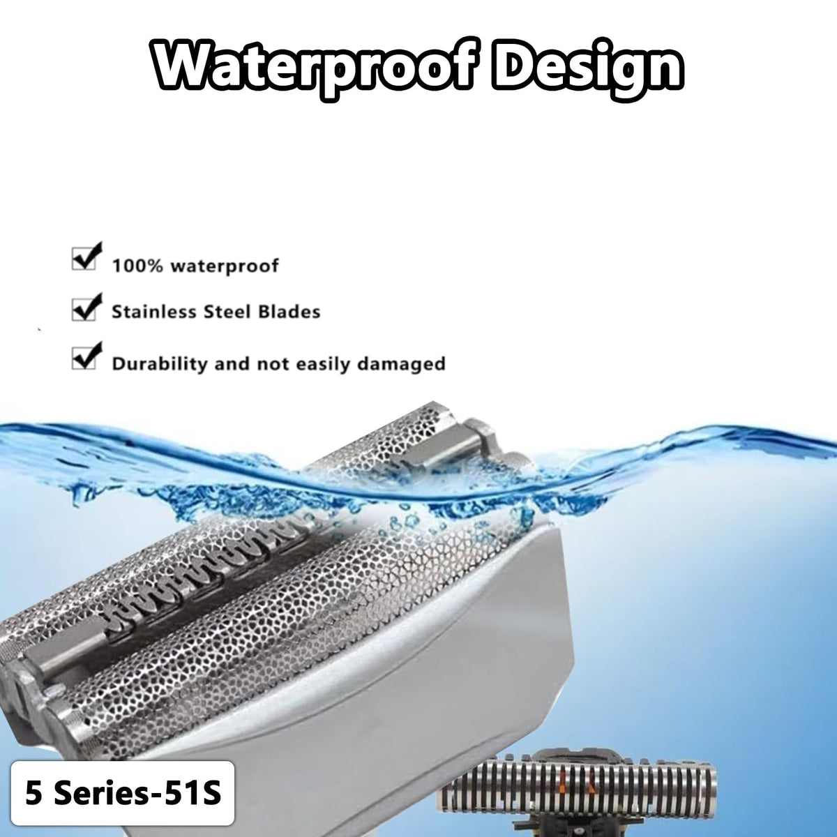 Fivoras Series 5 replacement foil and cutter head enabling a close shave