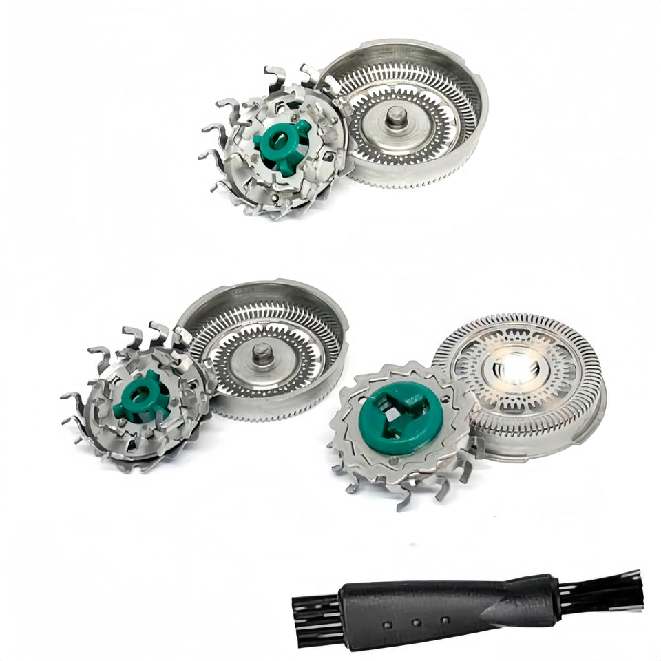Fivoras SH60 replacement head closeup with precision blades for a clean shave.