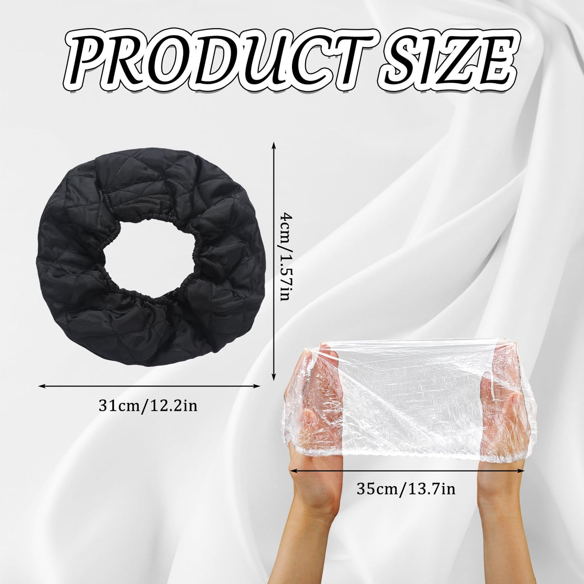 Fiwochic disposable hoods pack of 10 for hygienic client setup