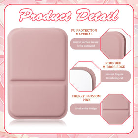 Fiwochic ultrathin folding mirror fits slim bags for easy travel touchups.