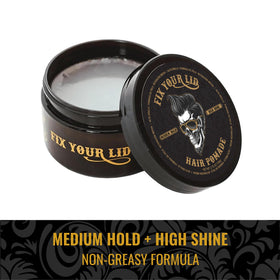 Fix Your Lid travel-size bottle ready for on-the-go grooming anywhere