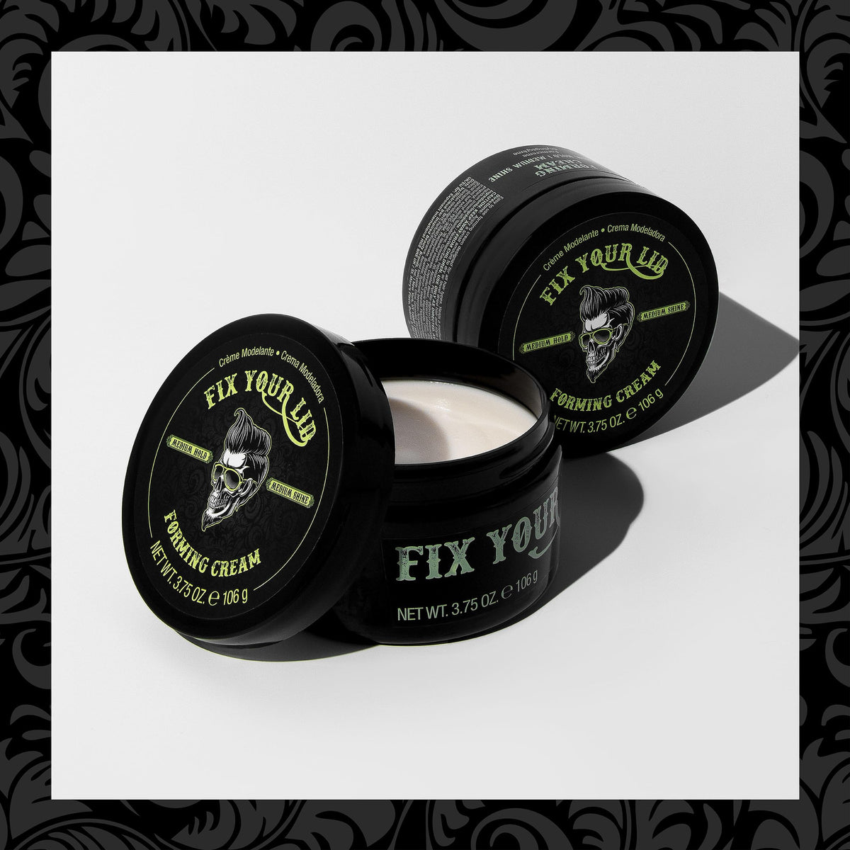 Fix Your Lid natural leaf extract texture hints vitamins for healthier-looking hair.