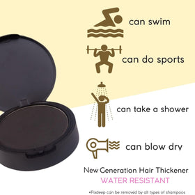 Fixdeep waterproof formula in use during activity, resistant to sweat