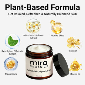 FIYY6VC Mira Relief Repair Lotion texture close-up—lightweight moisture with no greasiness.