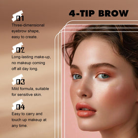 Daily makeup versatility of FIZYSKOE brow pen for travel and events