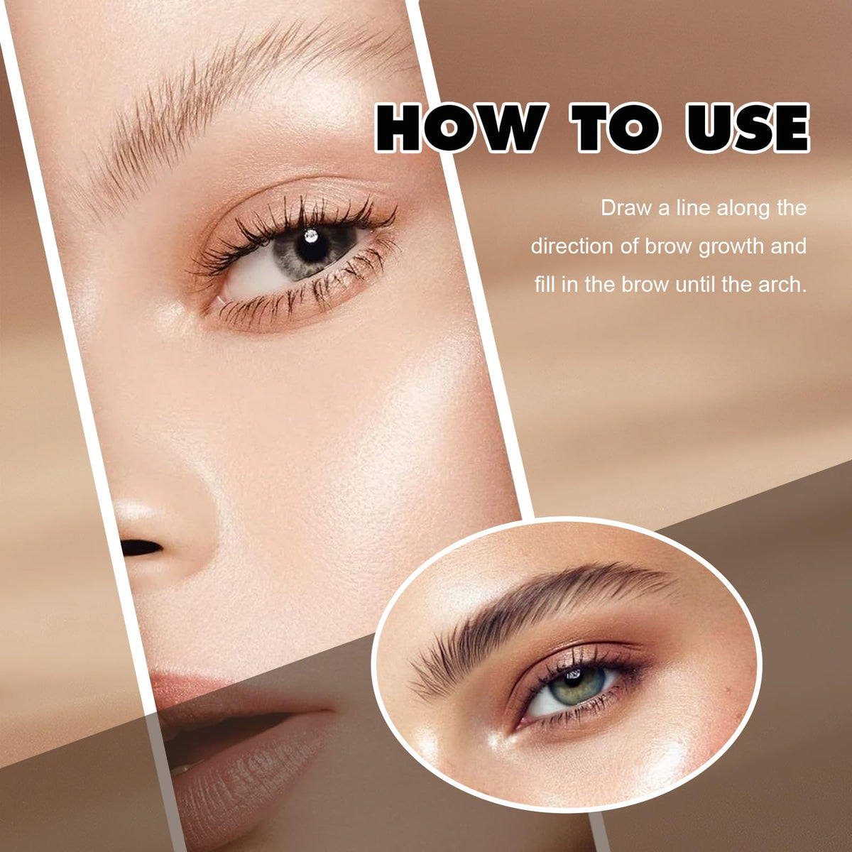Dark Brown shade of FIZYSKOE brow pen complements most hair tones
