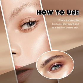 Dark Brown shade of FIZYSKOE brow pen complements most hair tones