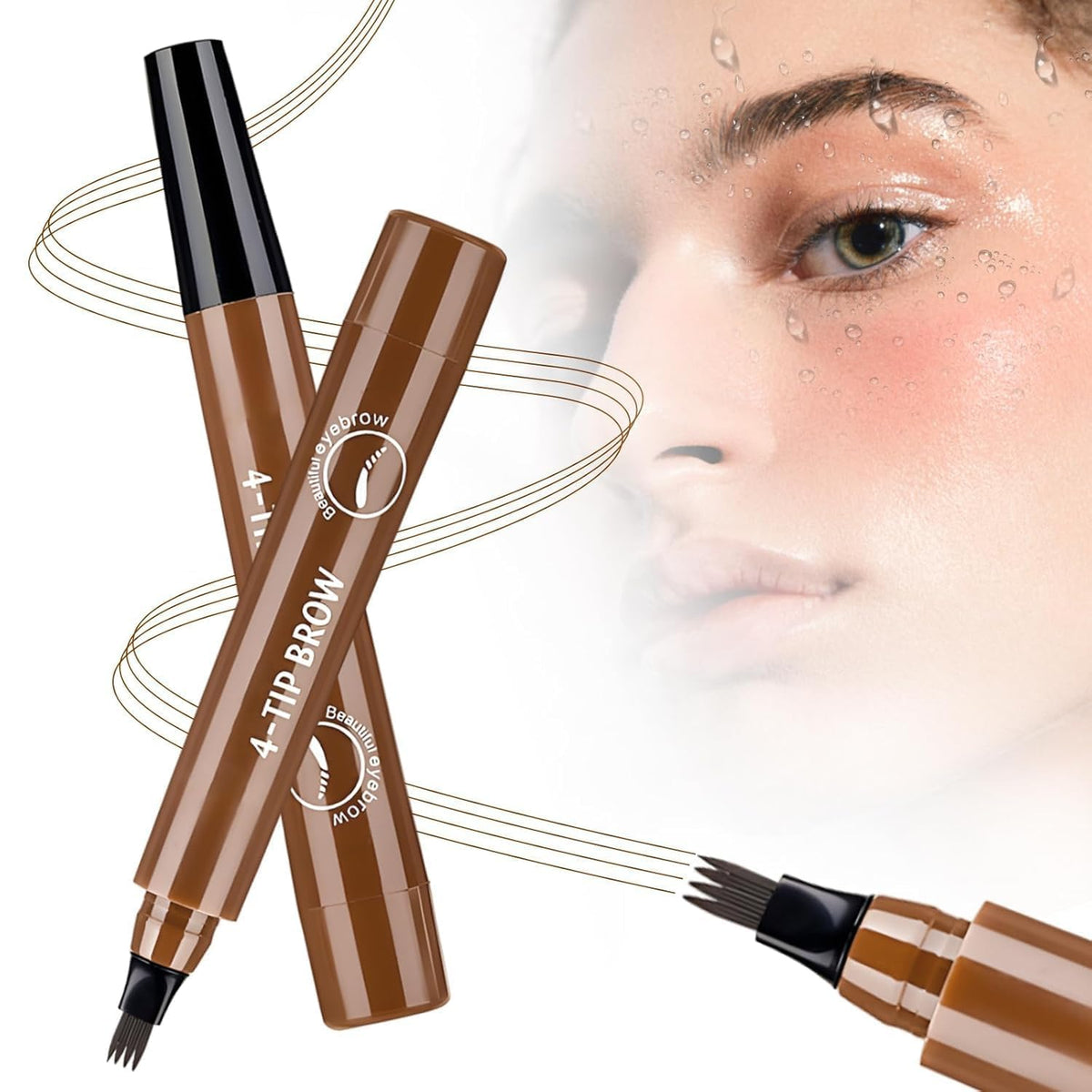 FIZYSKOE Microblading Eyebrow Pen 2-piece box for daily brow definition