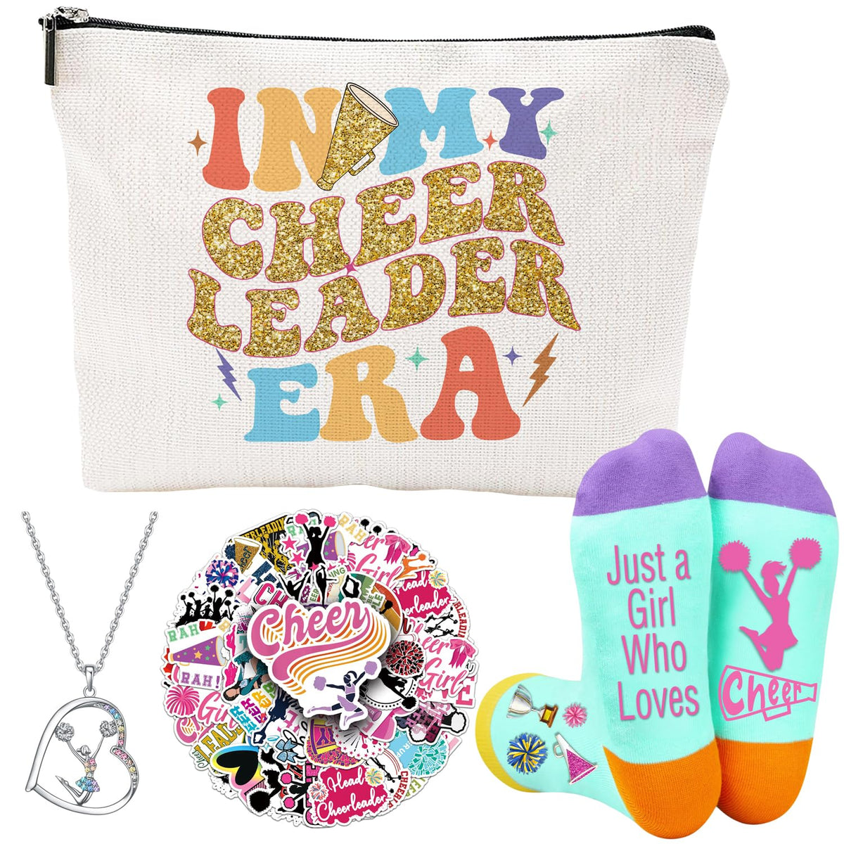 FJHAIY makeup bag with vibrant 3D designs for daily use and travel