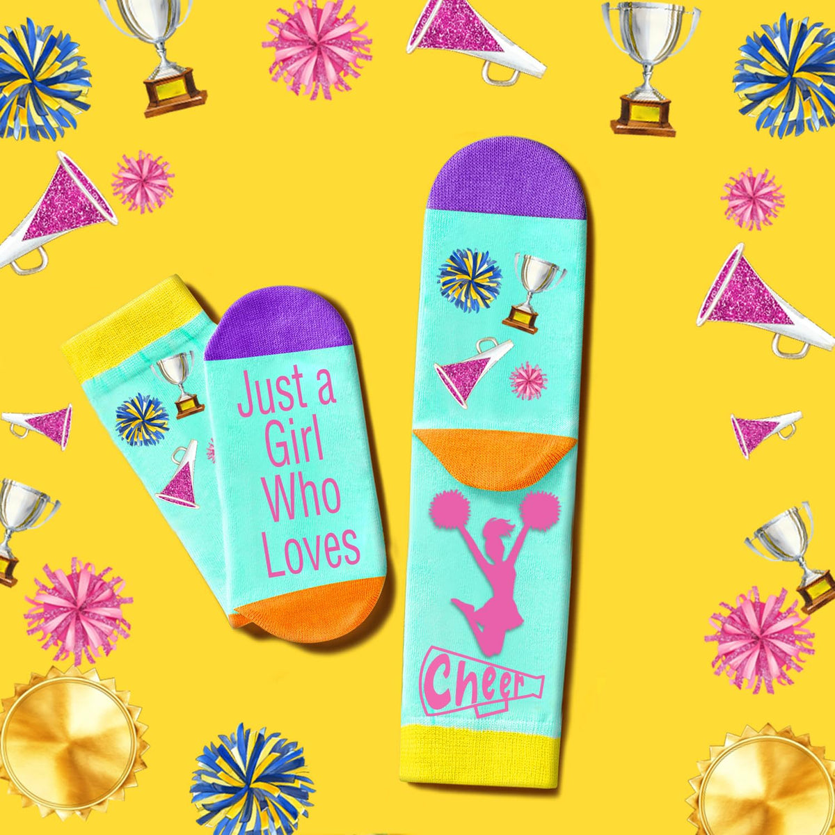 FJHAIY cheer stickers for notebooks, planners, and gear customization