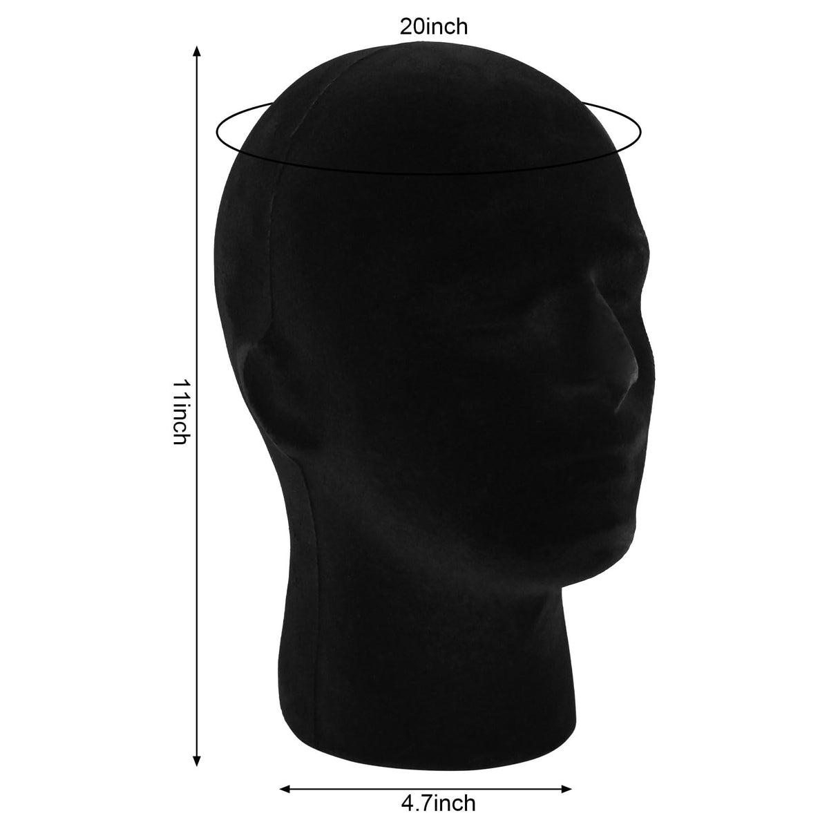 FJIAYU two-pack mannequin head stands for wigs and accessories