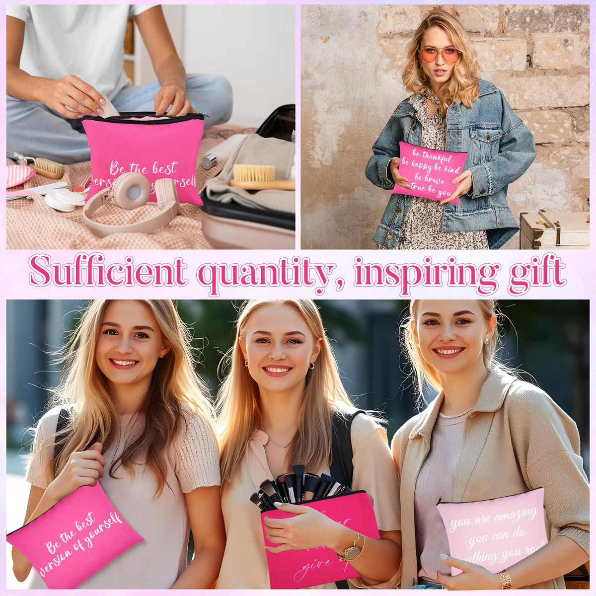 Fjoron easy-care, washable makeup bags for quick cleanup