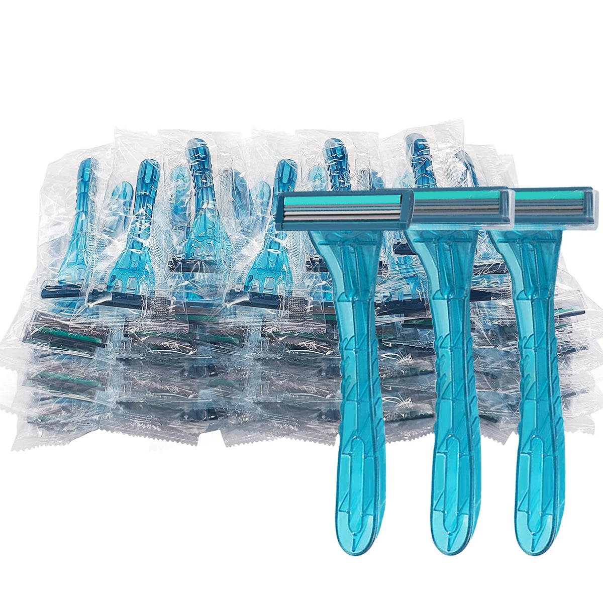 FKYzixeh disposable razor with twin blades, individually wrapped for hotel and travel use