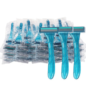 FKYzixeh disposable razor with twin blades, individually wrapped for hotel and travel use