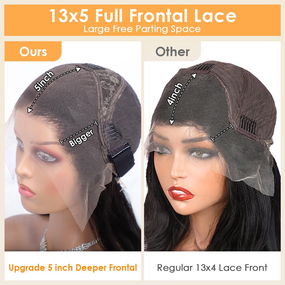 Flady wig shows bleached knots and natural hairline detail for realism.