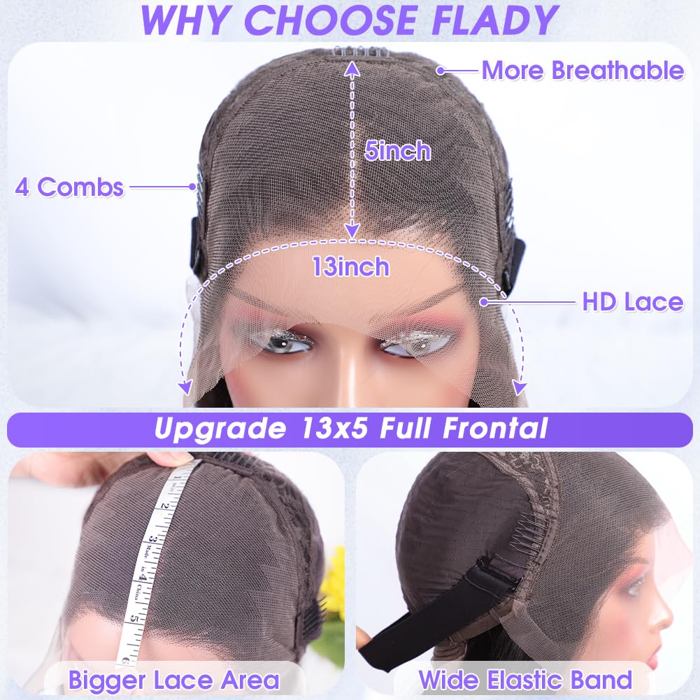 Flady cap 22.5 inch with 4 combs and adjustable straps for secure fit.