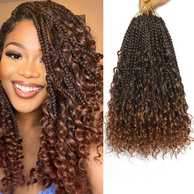 Flagship Goddess Box Braids closeup highlighting pre-looped design for quick installation.