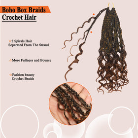 Flagship Goddess Box Braids packaging includes crochet needle and rings for setup.