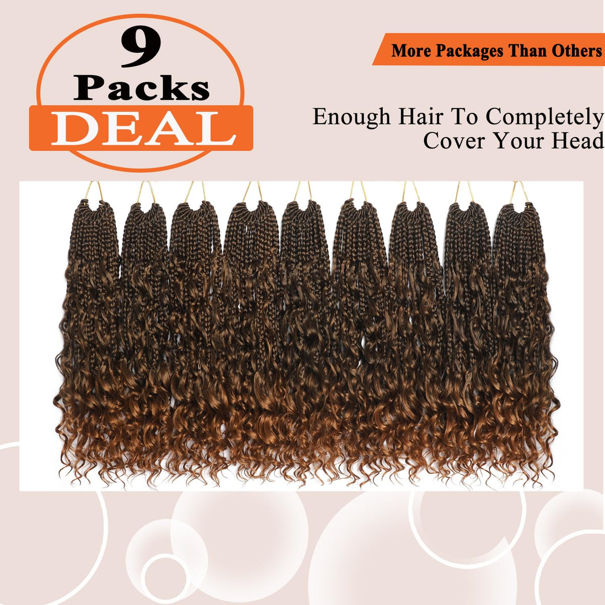 Flagship Goddess Box Braids pre-looped hole visible for easy, beginner-friendly setup.