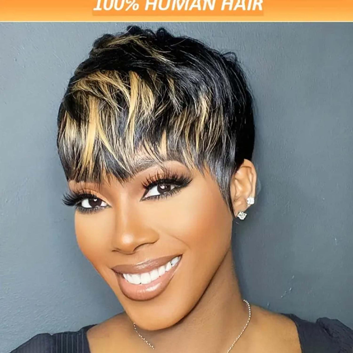 Flandi Pixie Cut Wig Brazilian Virgin Hair provides silky texture
