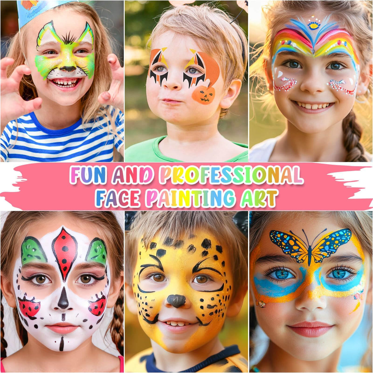 Flasoo stencil set with 6 reusable designs for quick, precise art