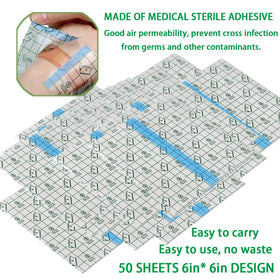 Flatoedu bandage with grid lines for easy cutting and placement.