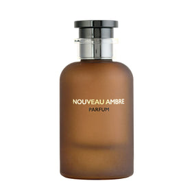 Flavia Nouveau Ambre bottle closeup highlights rich amber notes for evening wear.