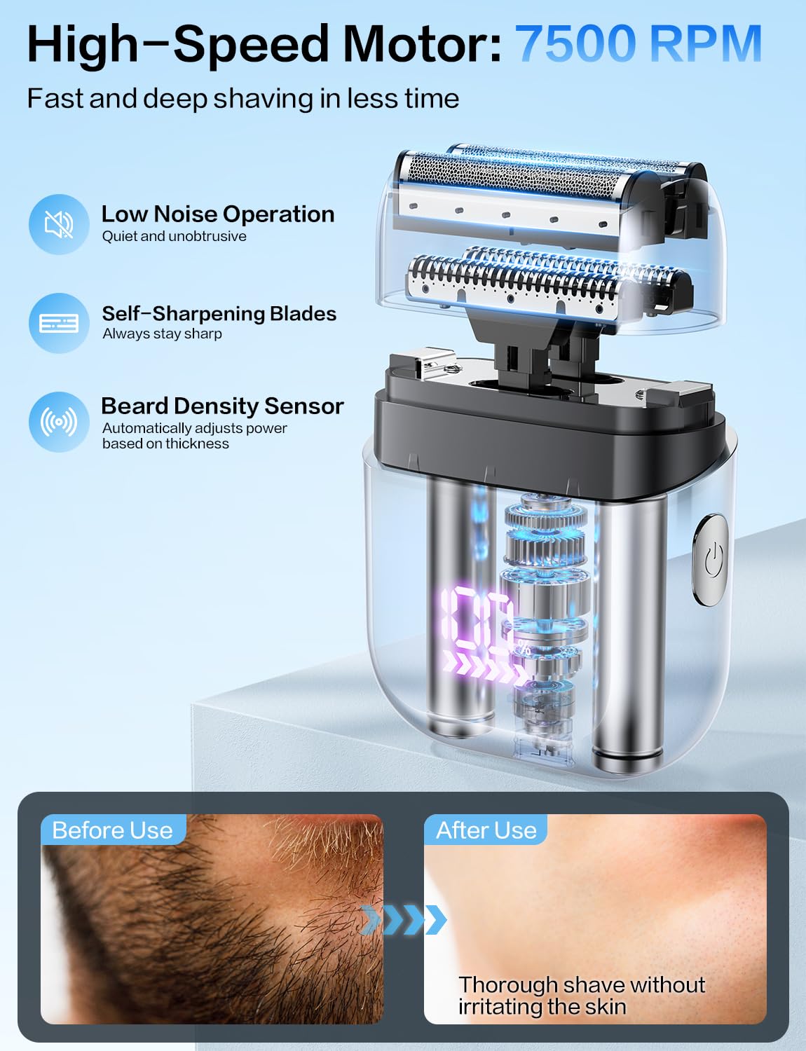 Fleaks Funly floating head design for comfortable grooming