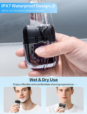 Fleaks Funly IPX7 waterproof shaver for wet or dry use