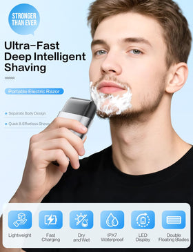 Fleaks Funly shaver with smart sensing adapts to facial contours