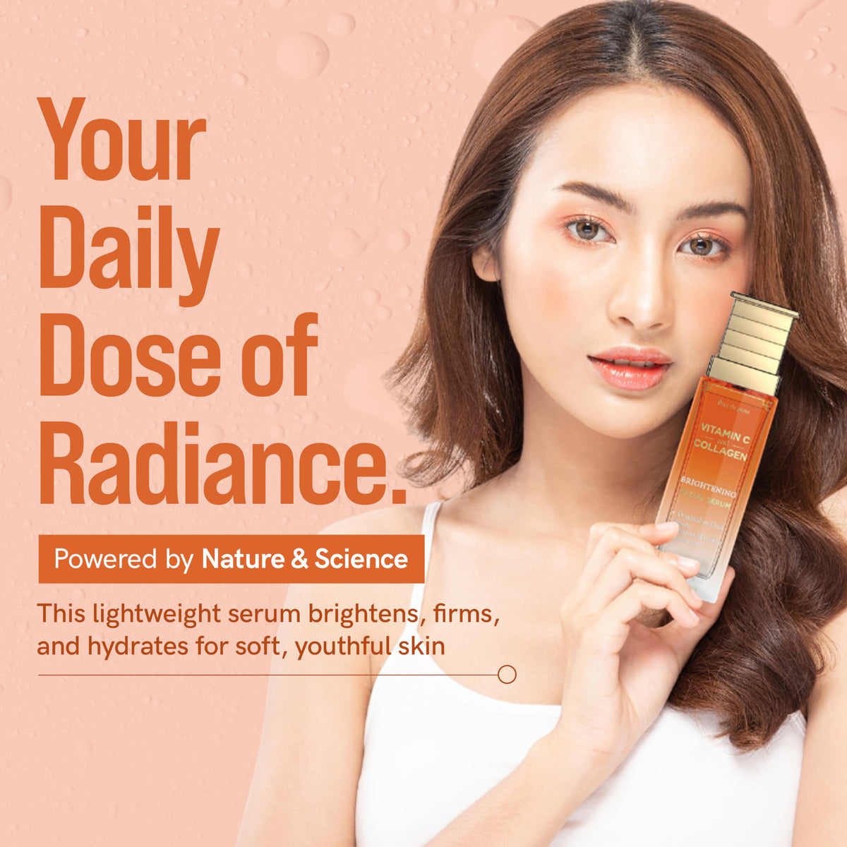 Fleur De Peau Vitamin C Serum dropper for precise application and even tone.